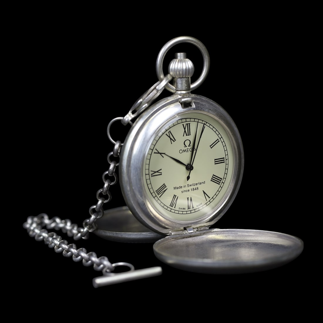 An Exquisite Silver Lotus Pattern Pocket watch - 4