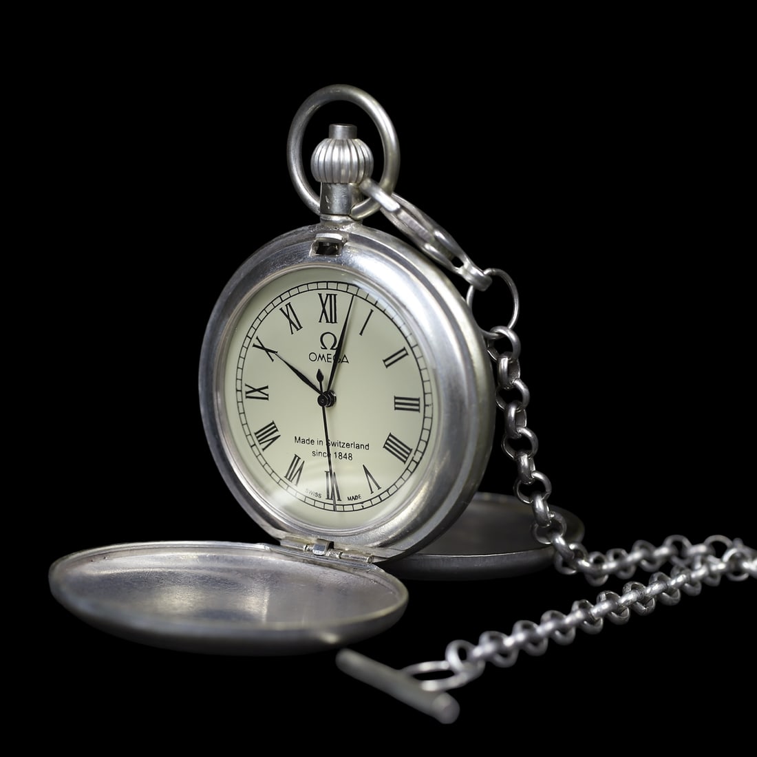An Exquisite Silver Lotus Pattern Pocket watch - 5