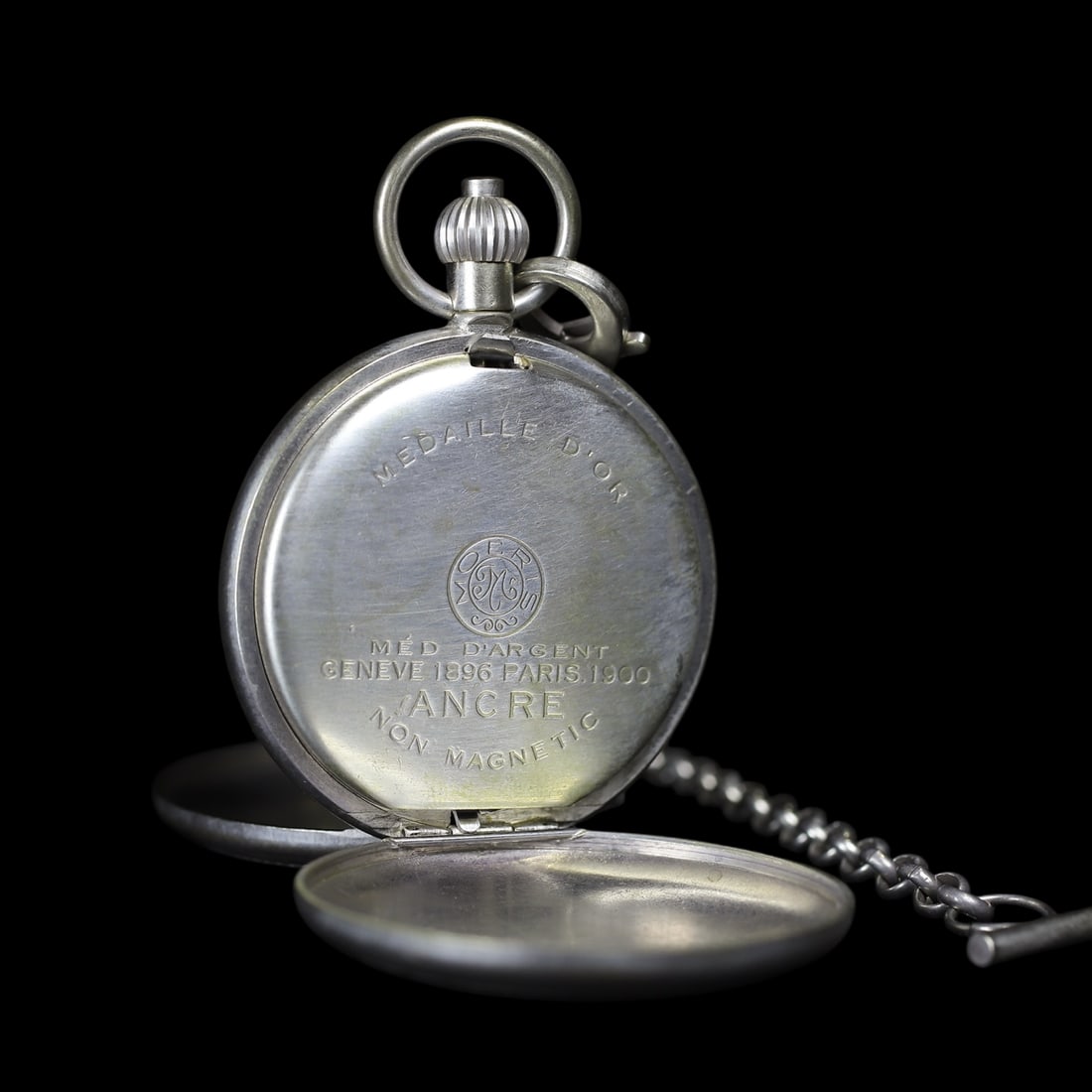 An Exquisite Silver Lotus Pattern Pocket watch - 7