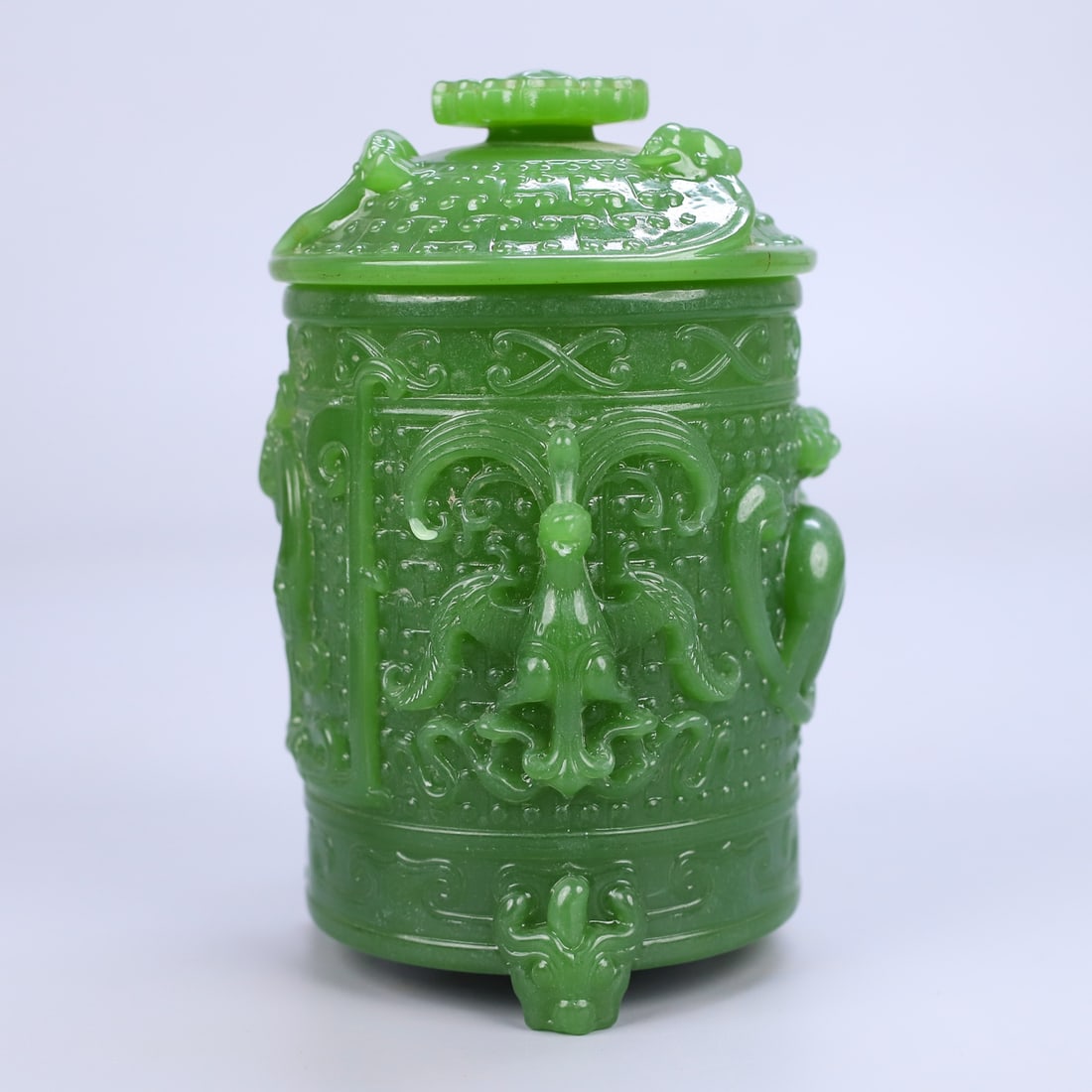 An Exquisite Jasper Dragon Pattern Cup - 3