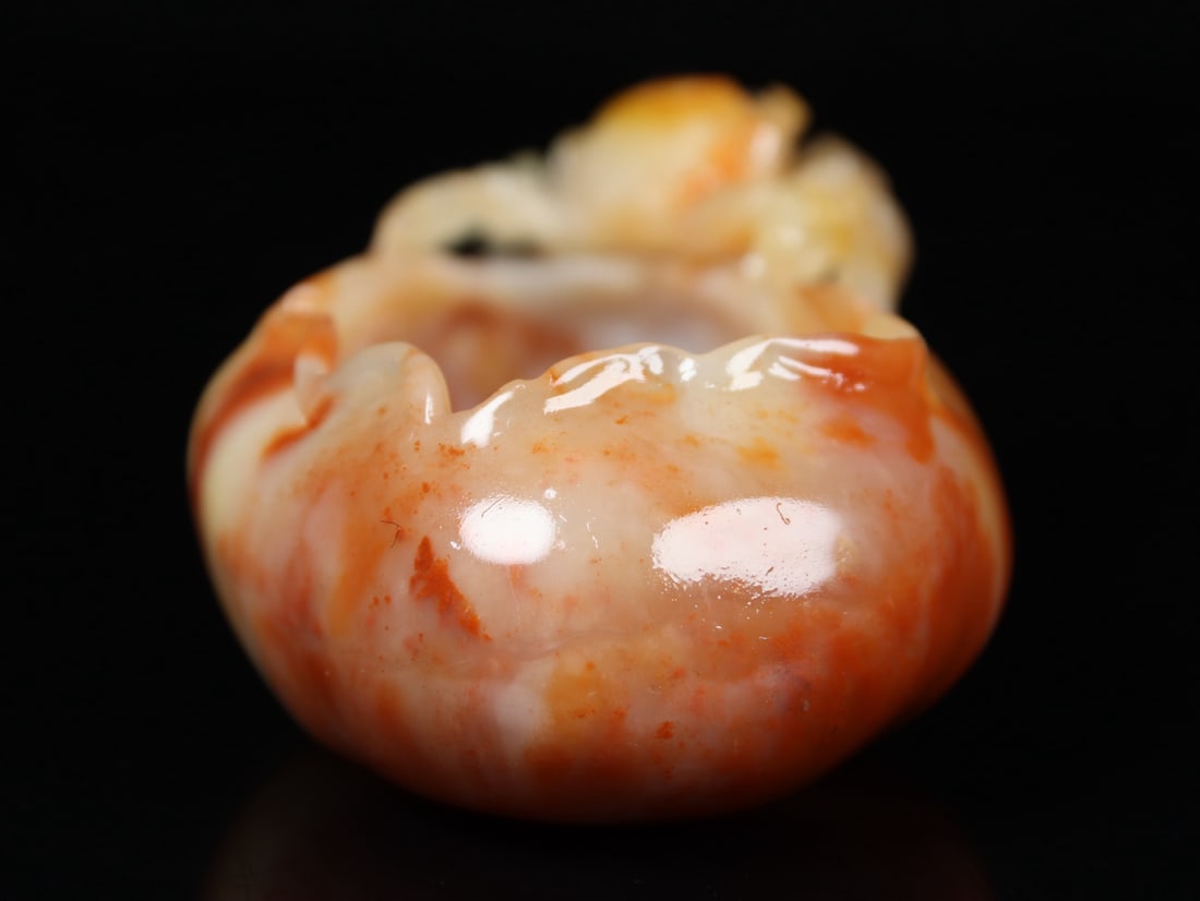 An Exquisite Shoushan Stone Crab Pattern Brush Washer - 4