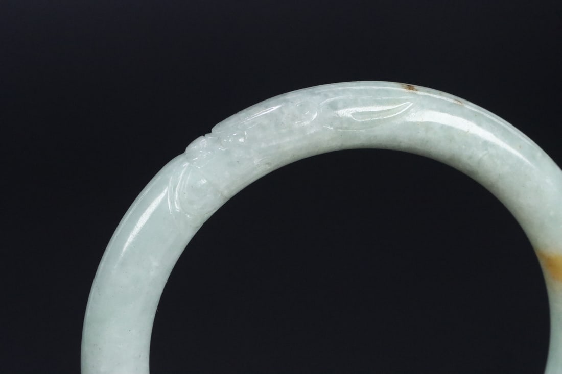 An Exquisite Jadeite Dragon Pattern Bracelets - 8