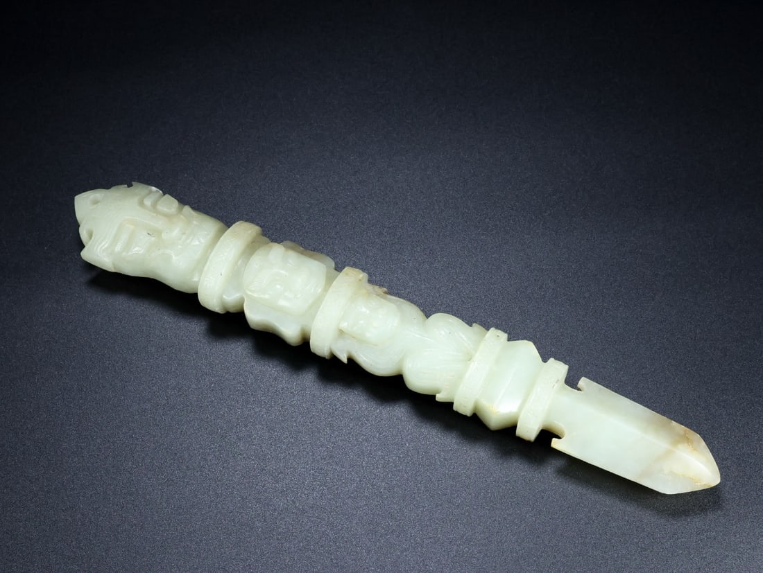 An Exquisite White Jade Sword - 7