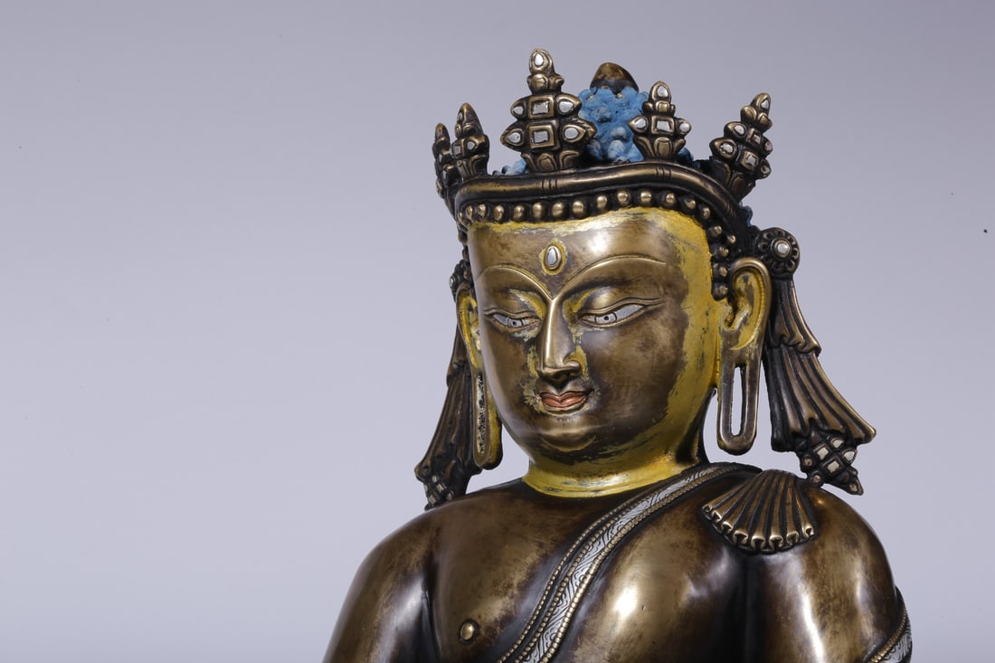 An Exquisite Alloy Copper Buddha Statue - 6