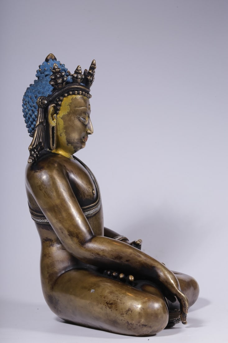 An Exquisite Alloy Copper Buddha Statue - 9