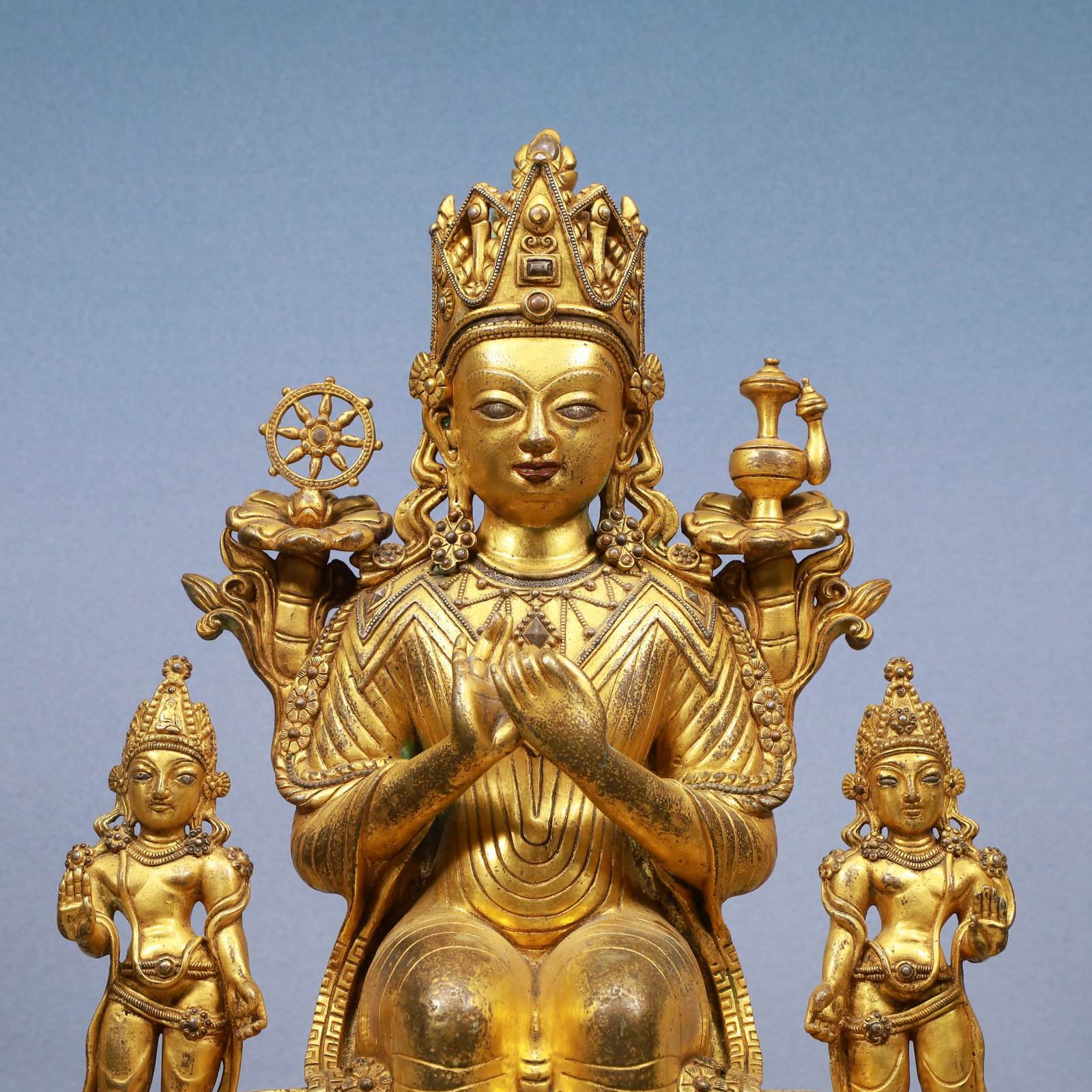 A Exquisite Gilt Bronze Buddha statue - 2