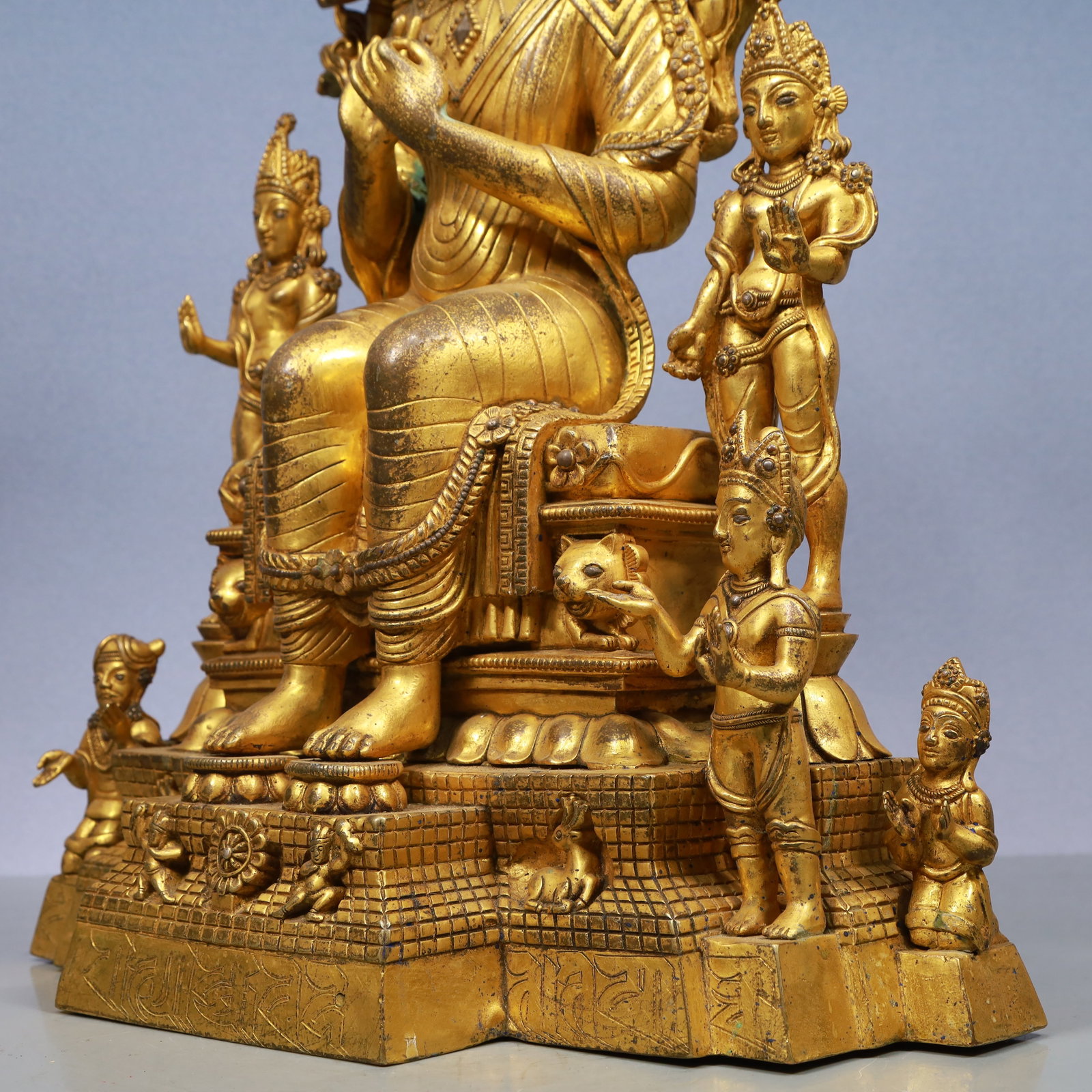 A Exquisite Gilt Bronze Buddha statue - 6
