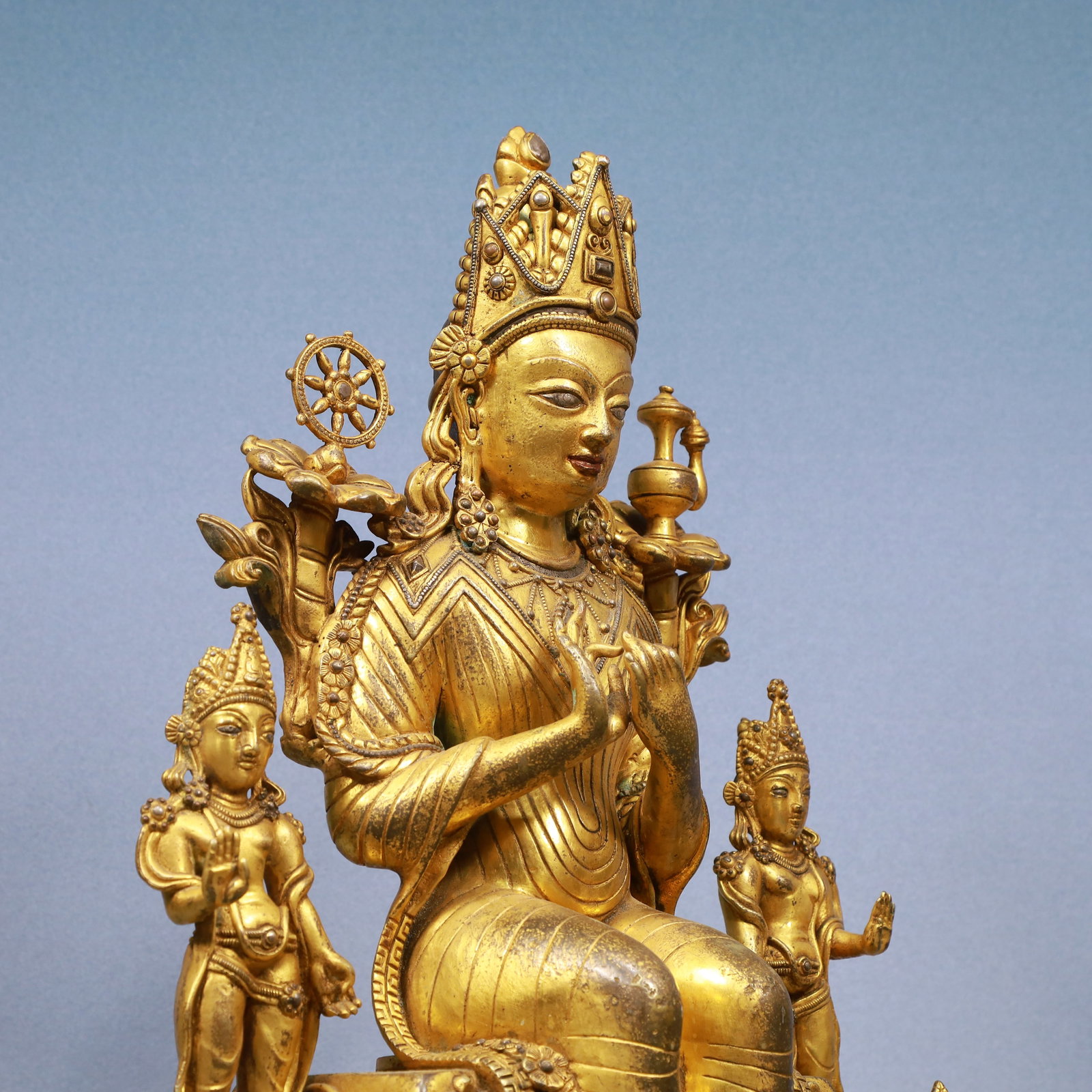 A Exquisite Gilt Bronze Buddha statue - 8