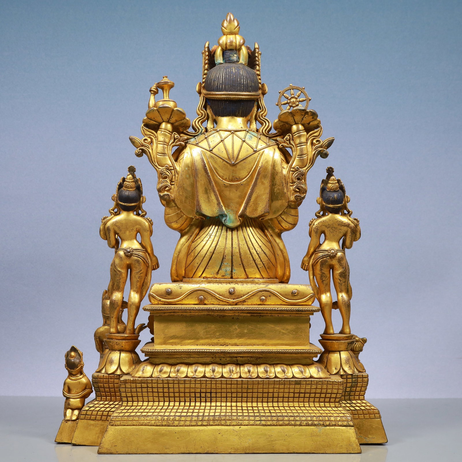 A Exquisite Gilt Bronze Buddha statue - 9
