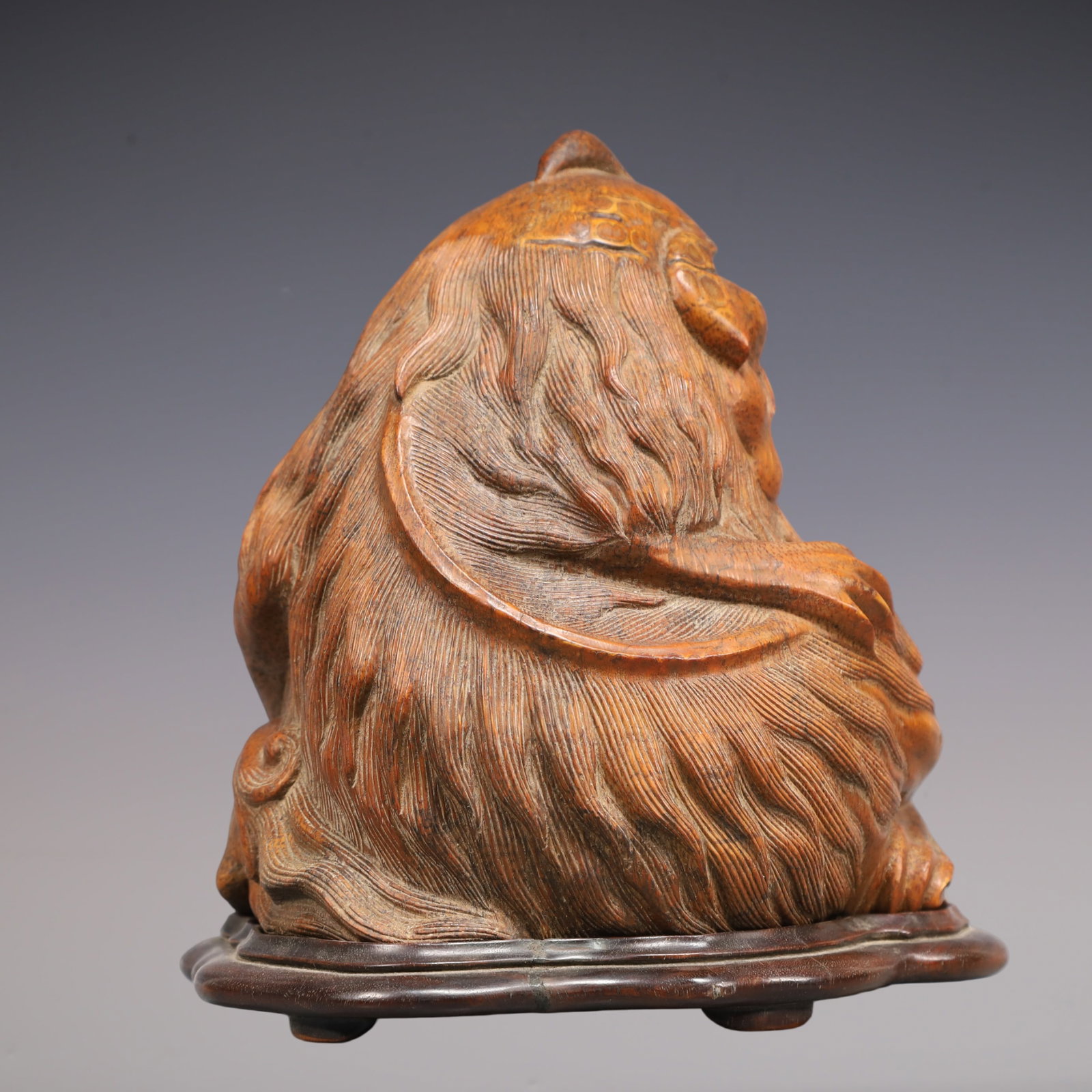 A Exquisite Bamboo Lion Ornament - 7