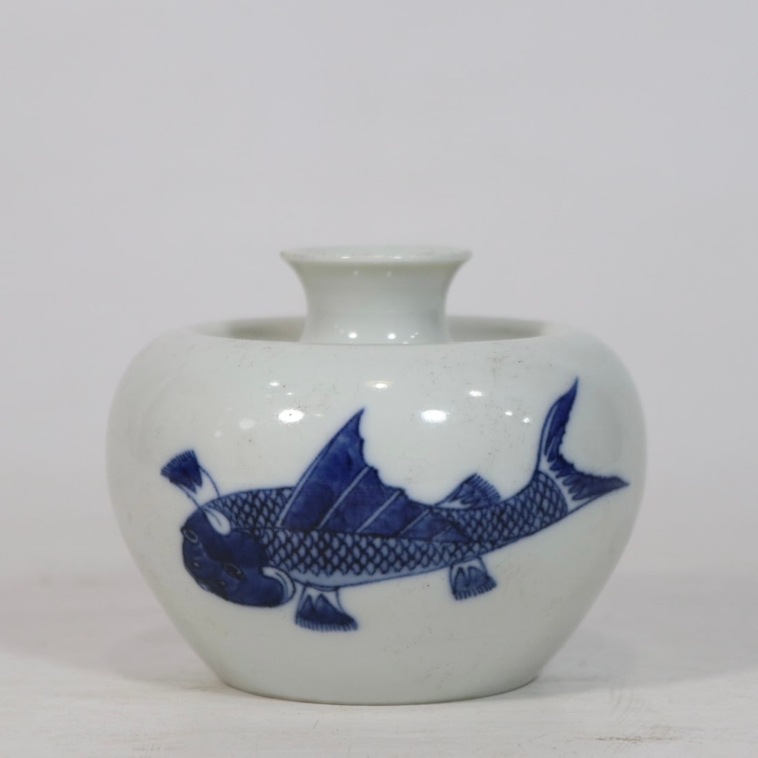 An Exquisite Blue and White Fish Pattern Vase - 3