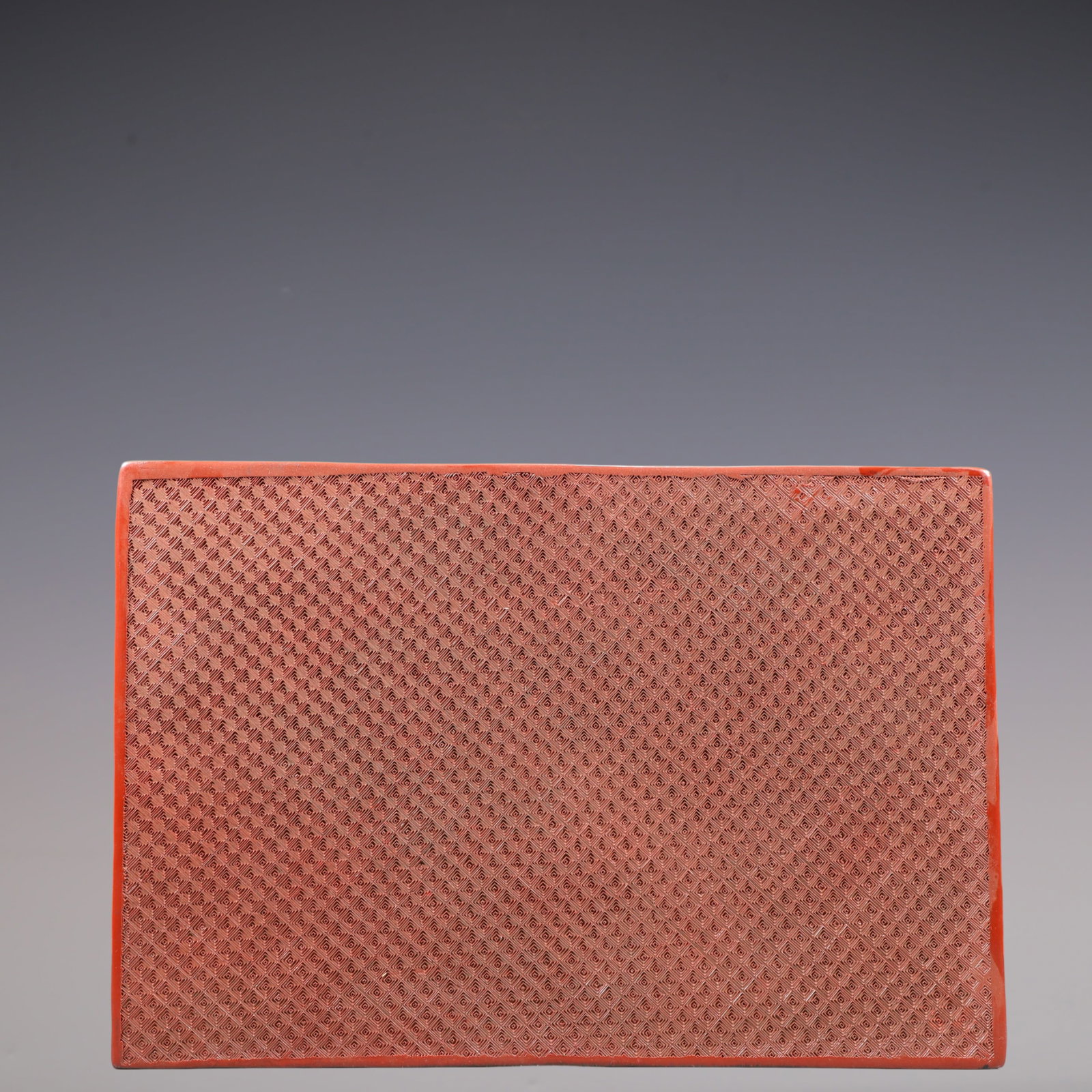 A Exquisite Carved Red Lacquer Flower and Fruit Pattern Landscape Pattern Box - 9