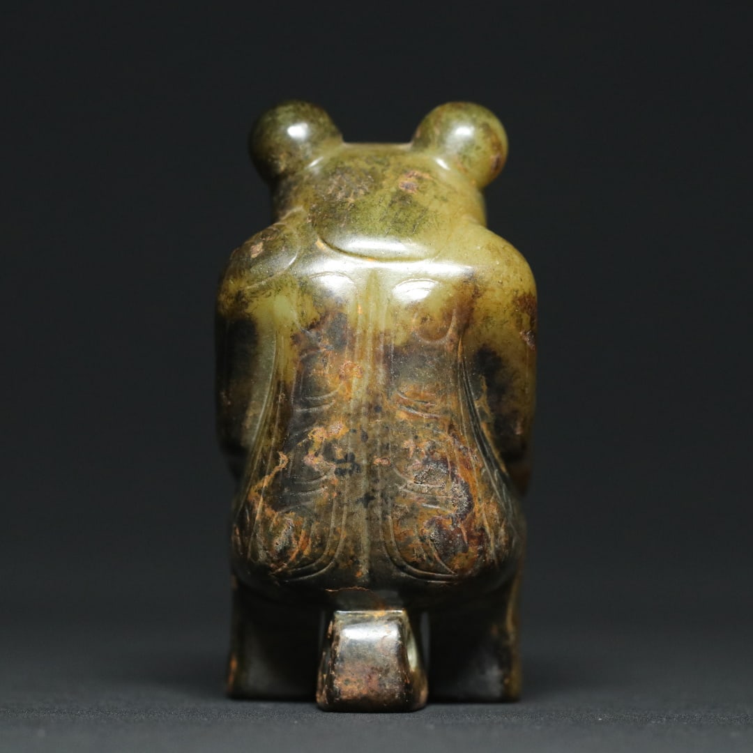 An Exquisite White Jade Bear Ornament - 5