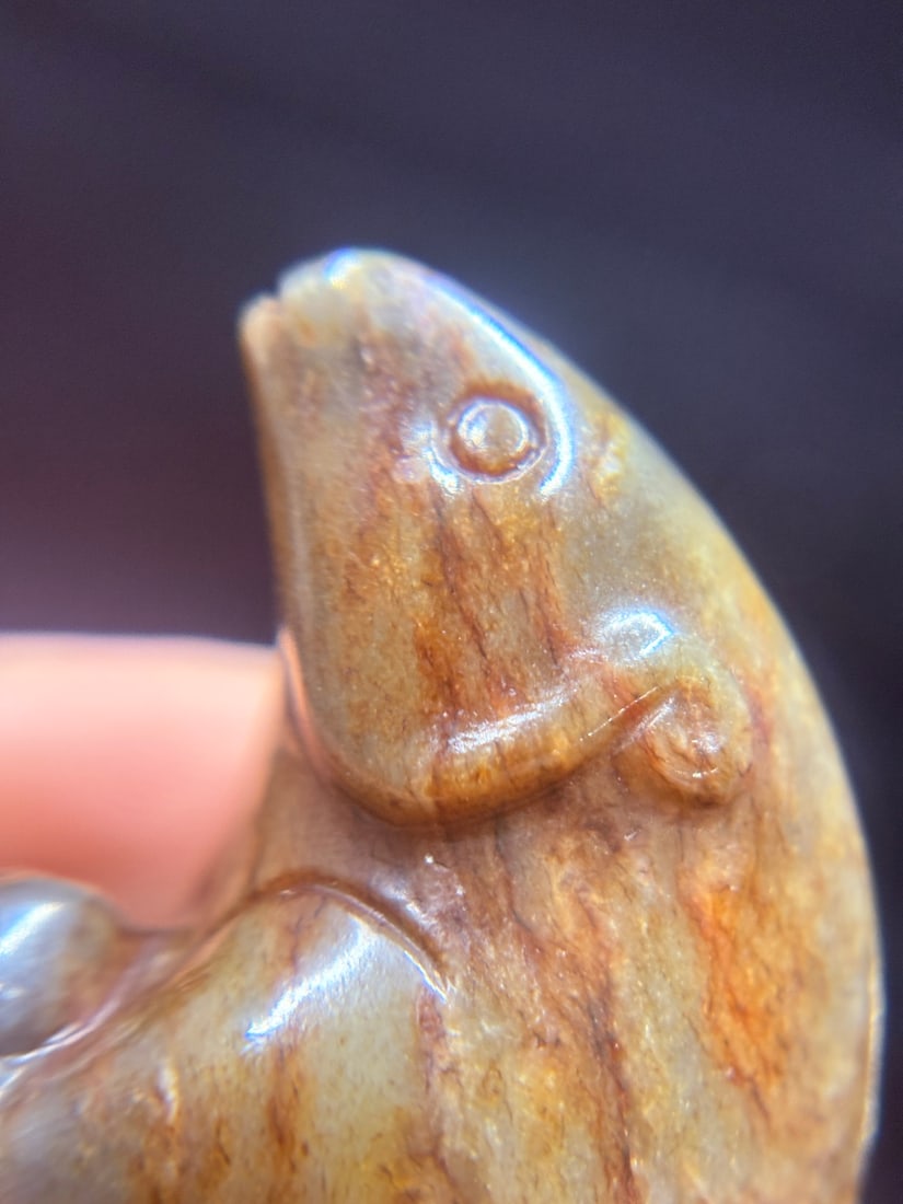 An Exquisite White Jade Bear - 7
