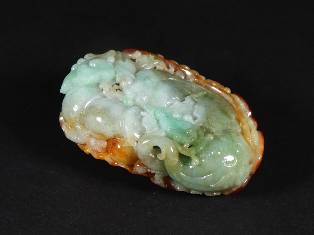 An Exquisite Jadeite Carp Ornament - 8