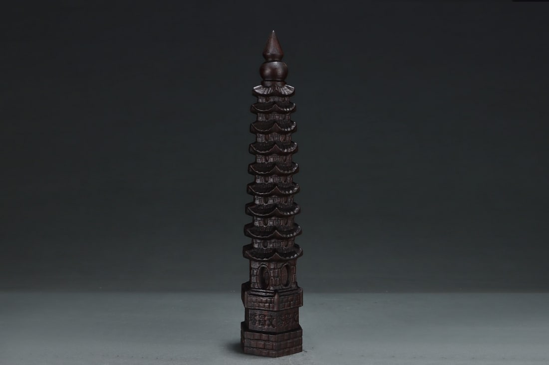 An Exquisite Eaglewood Pagoda - 7