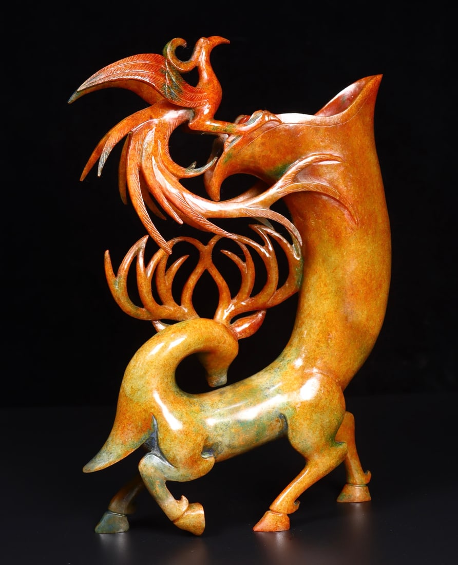 A Exquisite Hotan Jade Deer Cup - 3