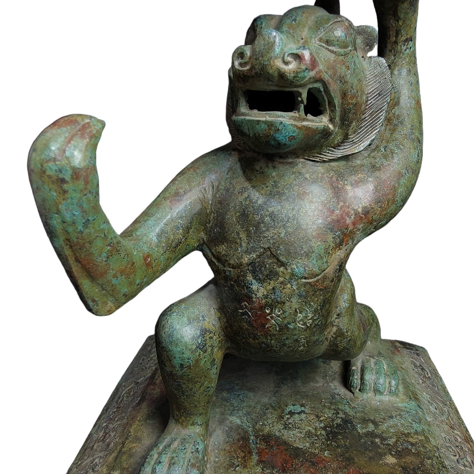 A Exquisite Bronze Bear Feet Jar - 6