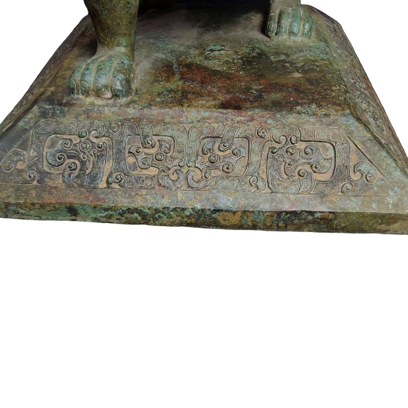 A Exquisite Bronze Bear Feet Jar - 7