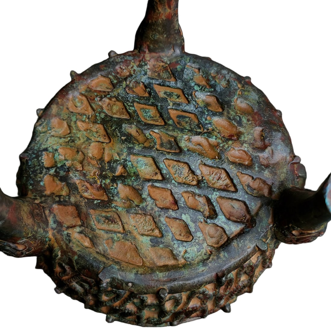 A Exquisite Bronze Dragon Pattern Tripod Ding - 9