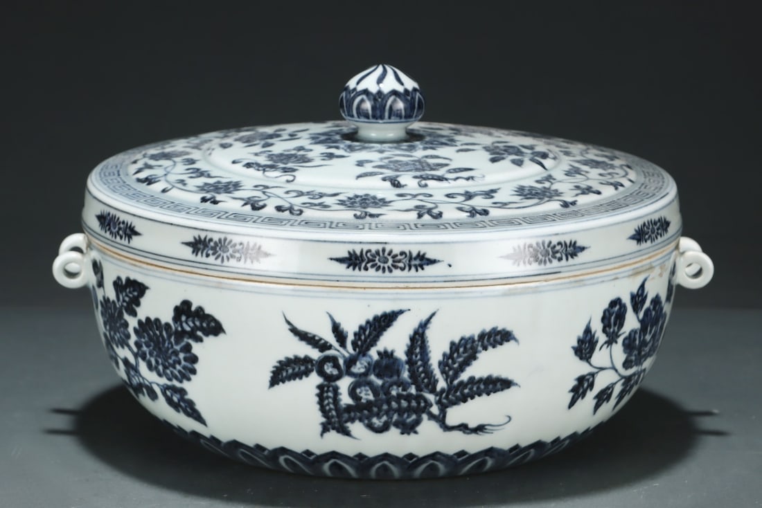A Exquisite Blue and White Melon And Fruit Pattern Jar - 4