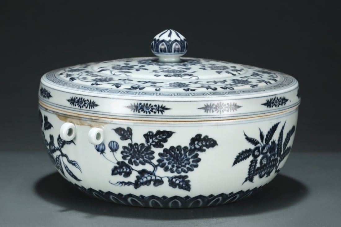 A Exquisite Blue and White Melon And Fruit Pattern Jar - 5