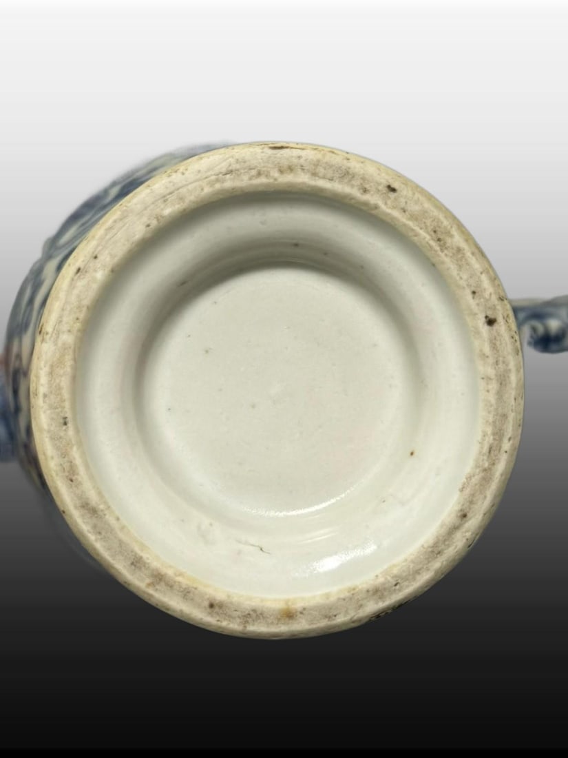 A Exquisite Blue and White Phoenix Pattern Ewer - 7