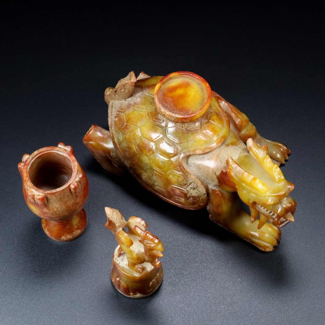 A Exquisite Hotan Jade Tortoise Censer - 2