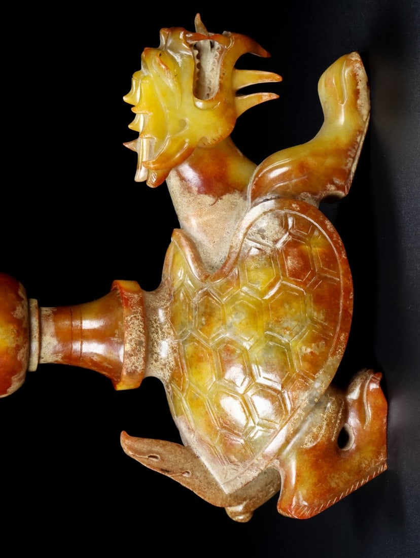 A Exquisite Hotan Jade Tortoise Censer - 8