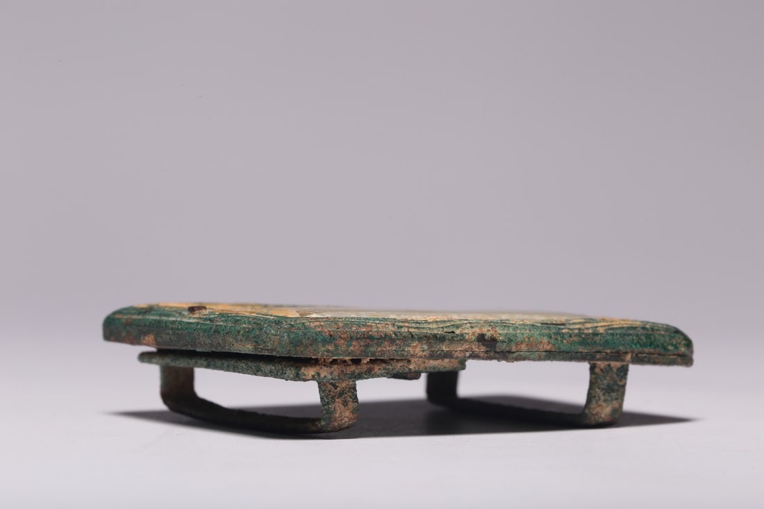 A Exquisite Hotan White Jade Bronze Hook - 6