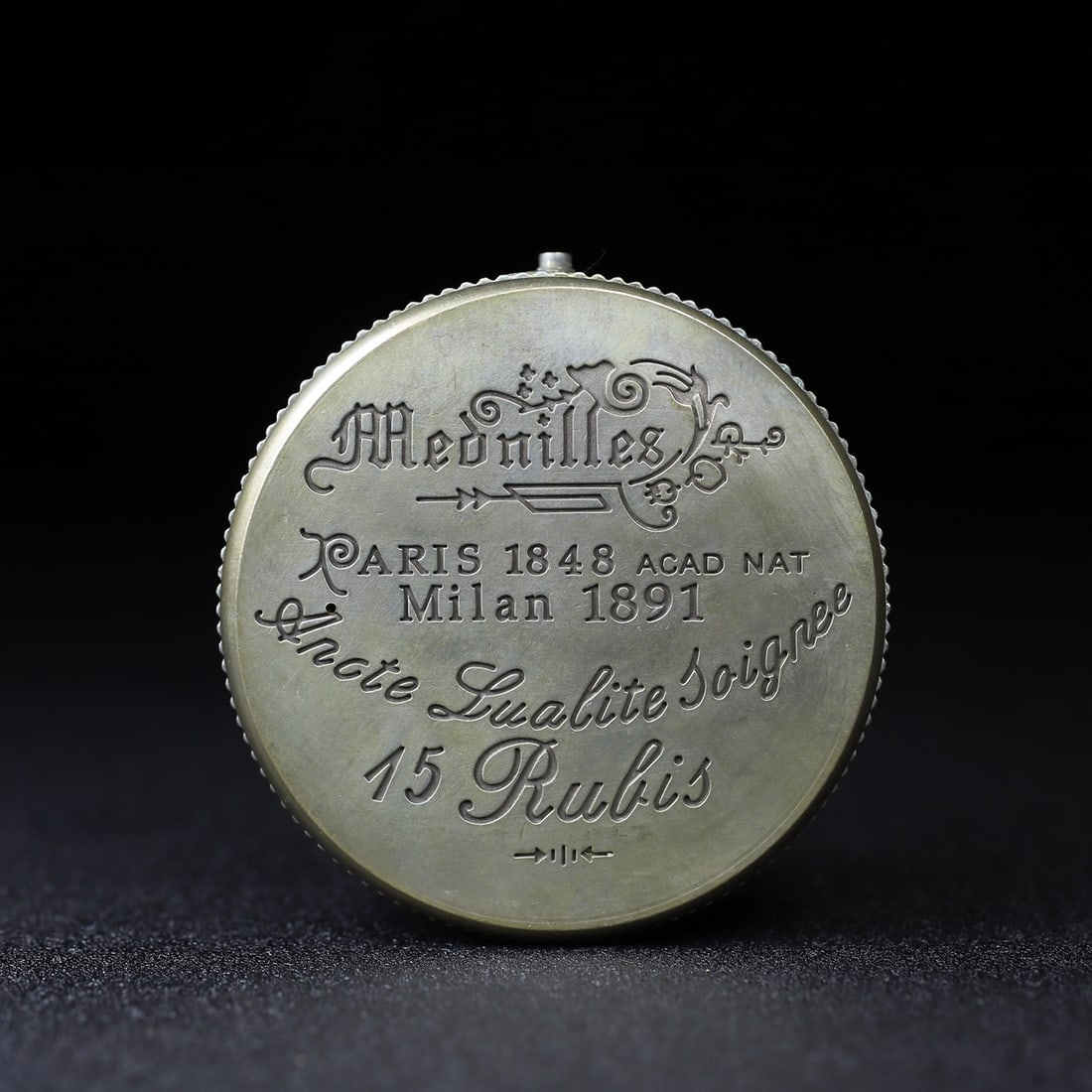 A Exquisite Silver-Plated Bronze Train Pattern Pocket Watch - 4