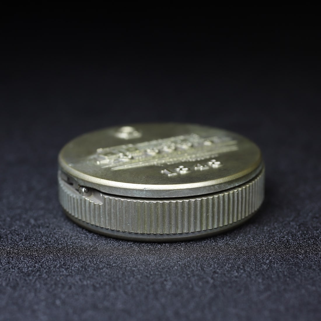 A Exquisite Silver-Plated Bronze Train Pattern Pocket Watch - 9