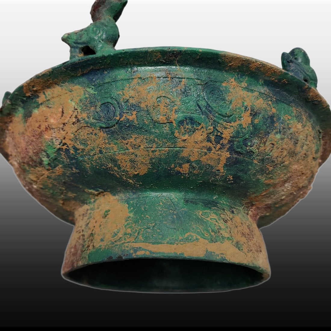 A Exquisite Bronze Bird and Fruit Plate - 5