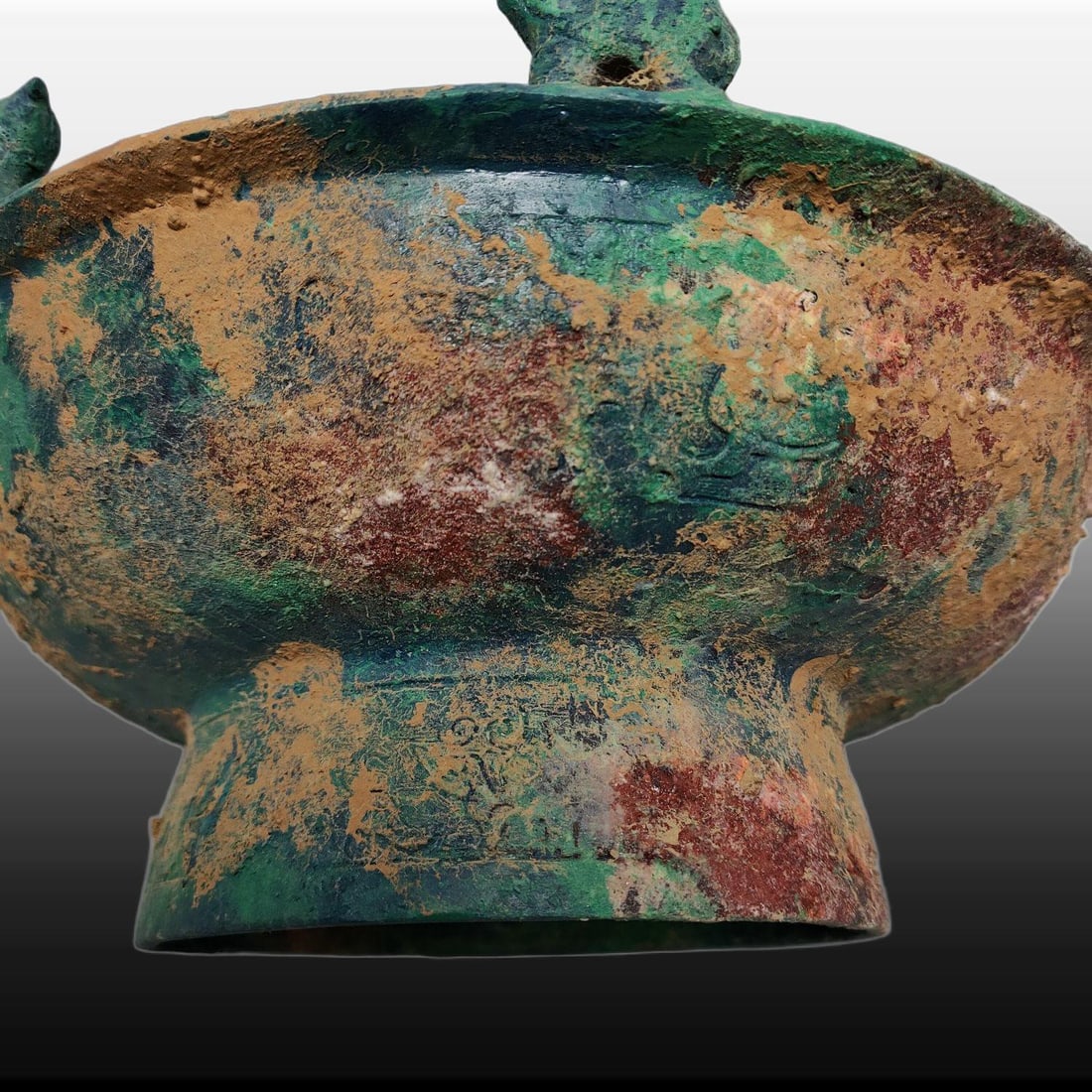 A Exquisite Bronze Bird and Fruit Plate - 6