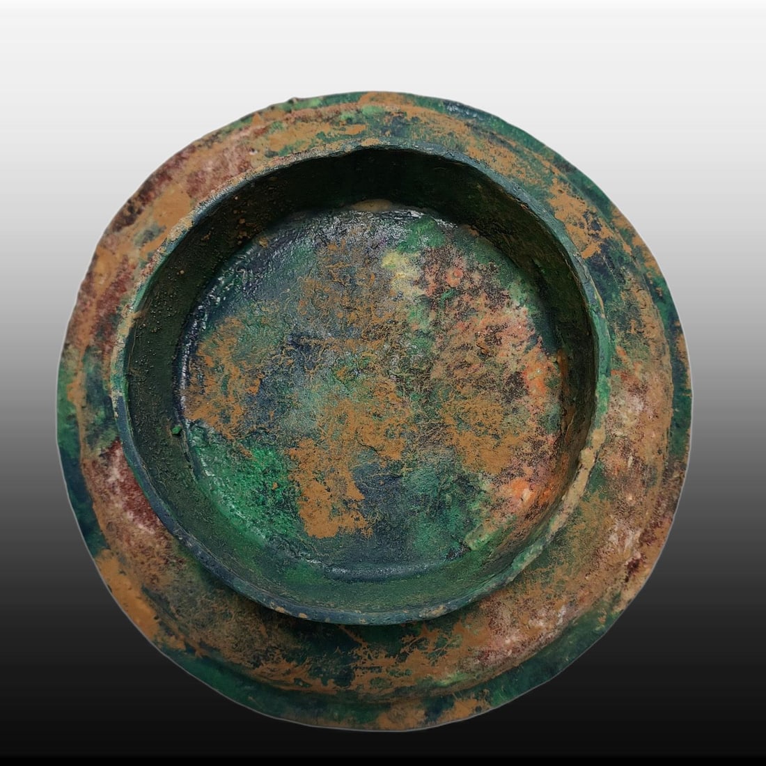 A Exquisite Bronze Bird and Fruit Plate - 9