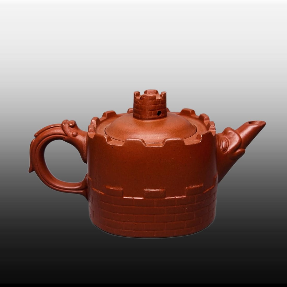 A Exquisite Purple Sands Great Wall Pattern Teapot - 2