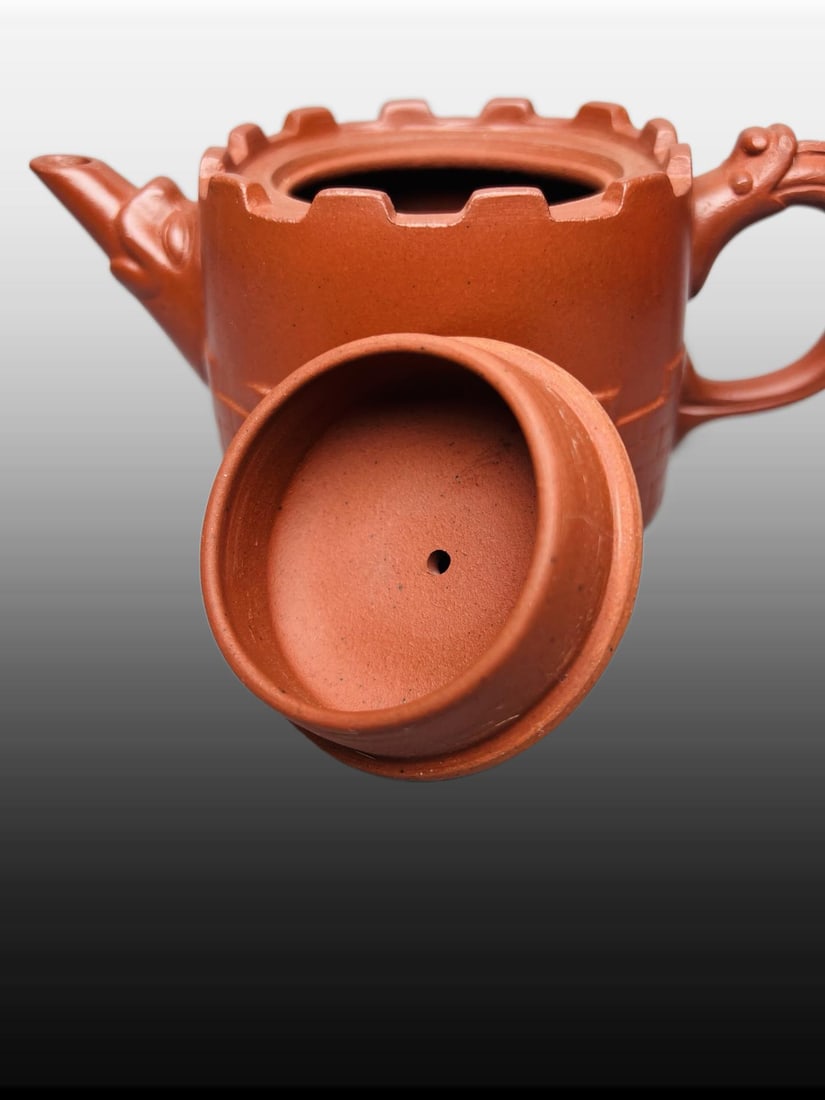 A Exquisite Purple Sands Great Wall Pattern Teapot - 5