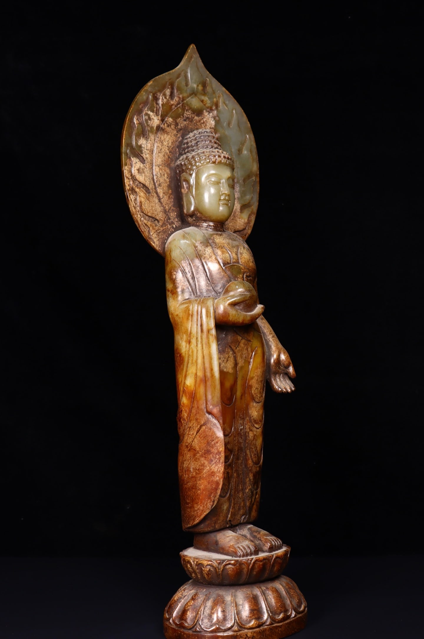 A Exquisite Hotan Jade Buddha statue - 3