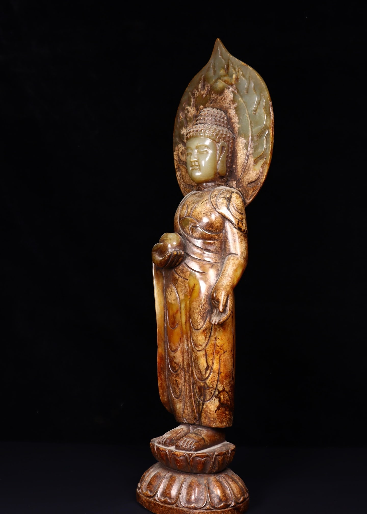 A Exquisite Hotan Jade Buddha statue - 4