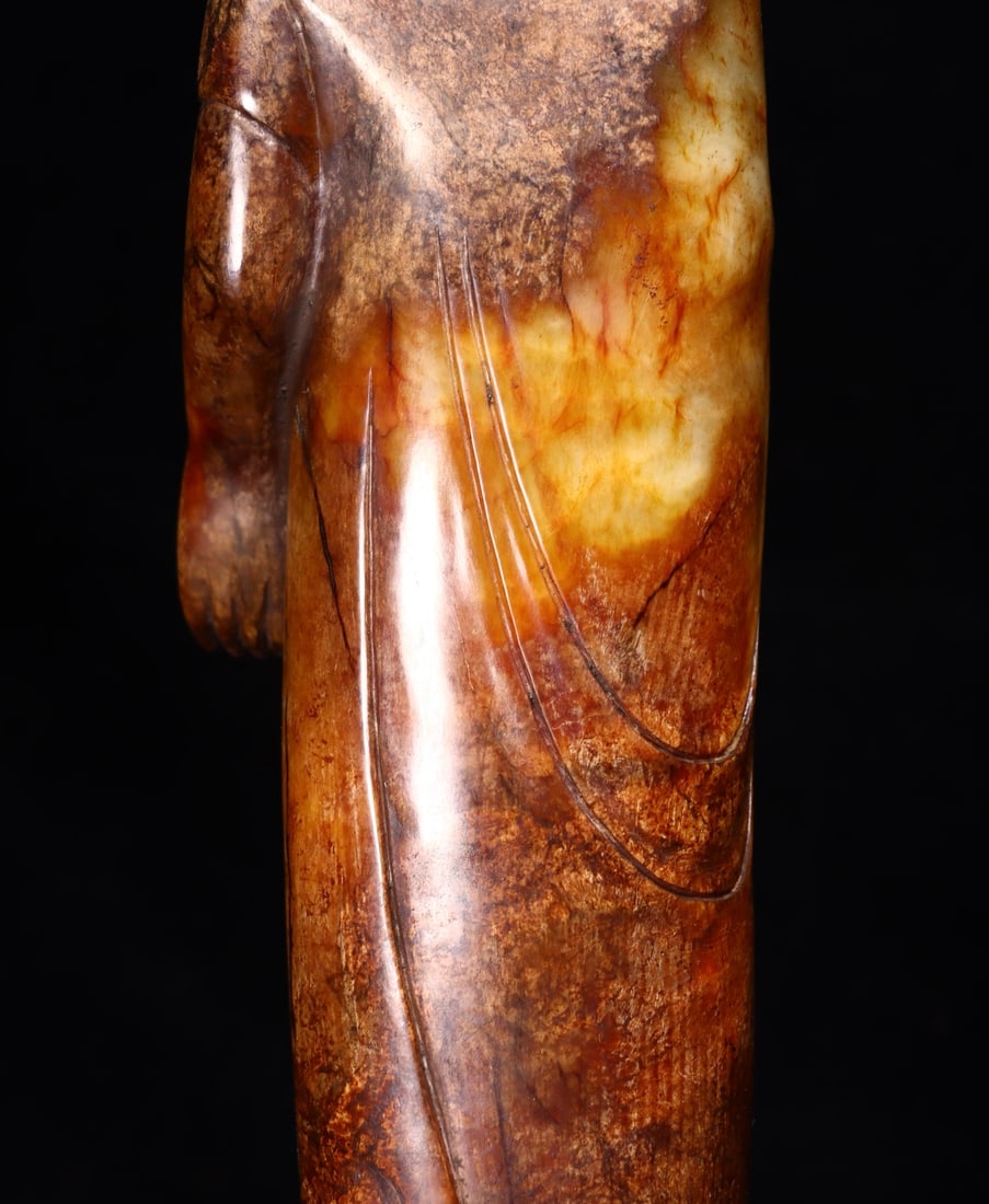 A Exquisite Hotan Jade Buddha statue - 8