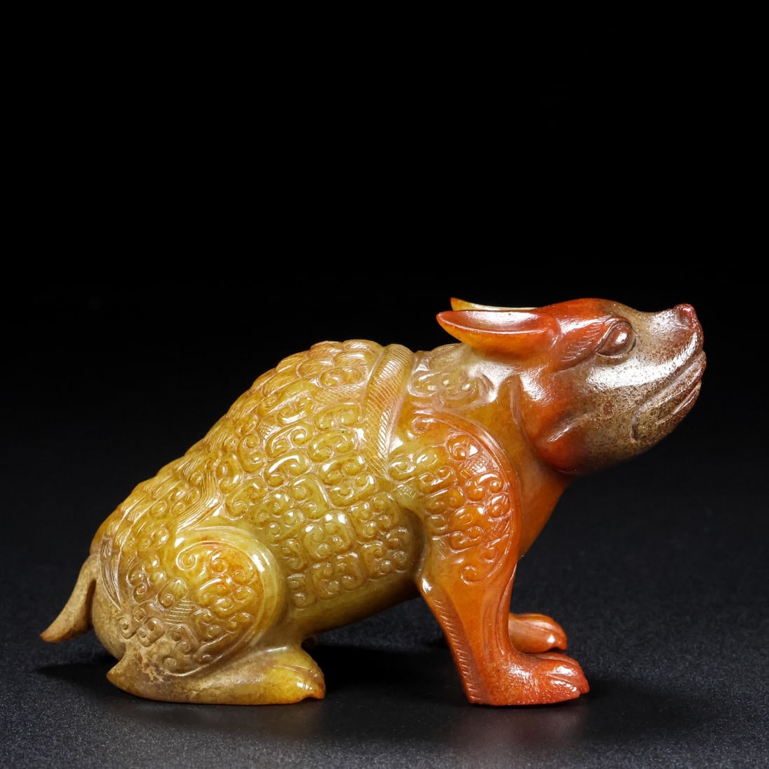 A Exquisite Hotan Jade Bear Ornament (1 of 9)