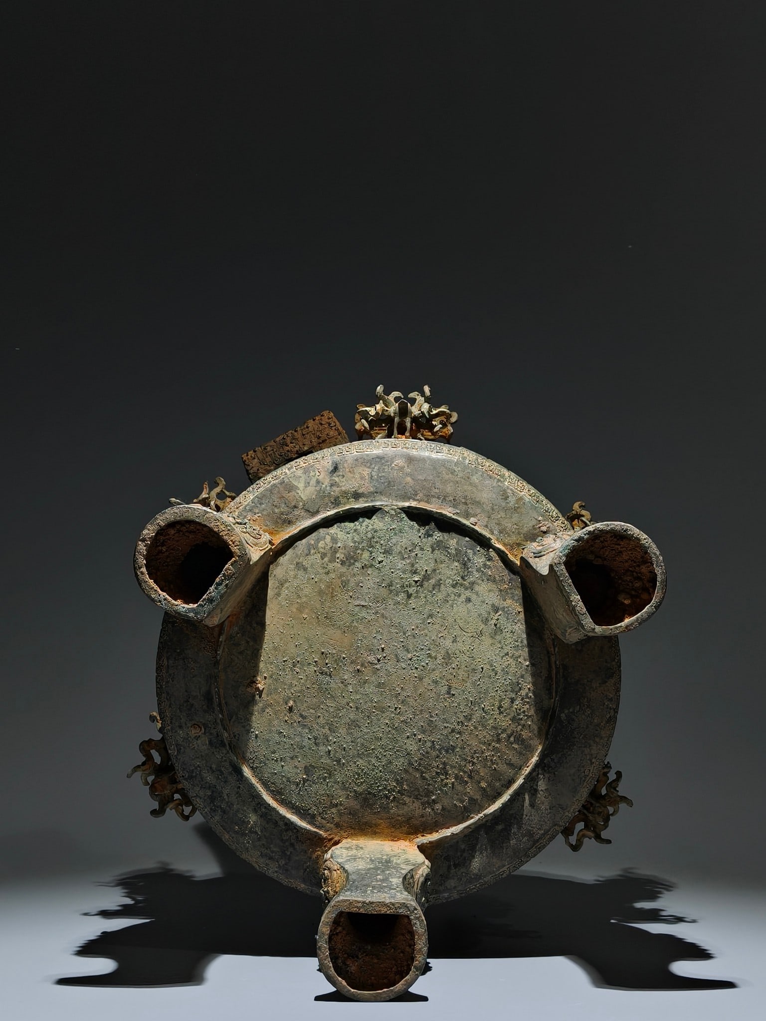 A Exquisite Bronze Auspicious Cloud Pattern Tripod Censer - 8