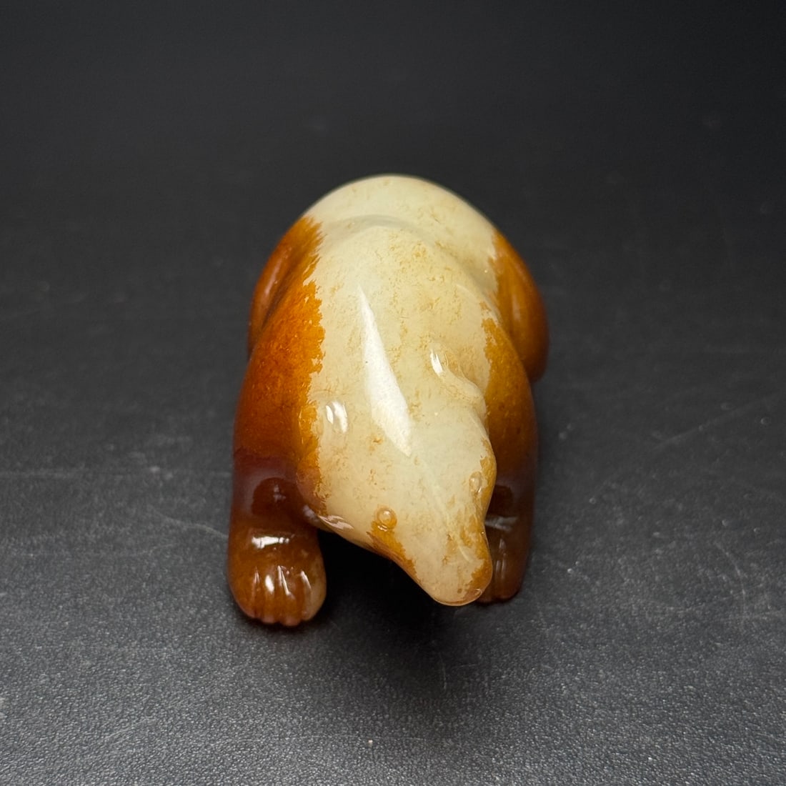 A Exquisite Hotan Jade Bear Ornament - 2