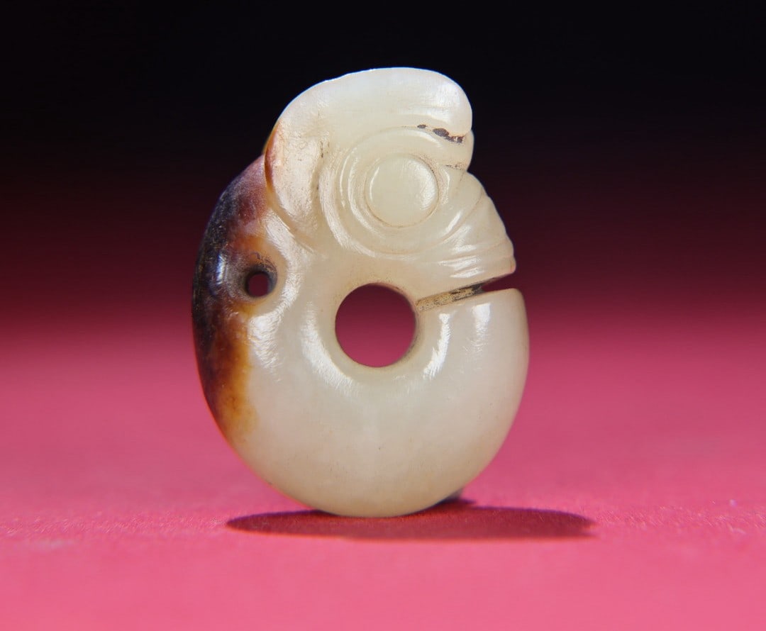 A Exquisite Hotan Jade Pig-Dragon Handheld Carving (1 of 8)