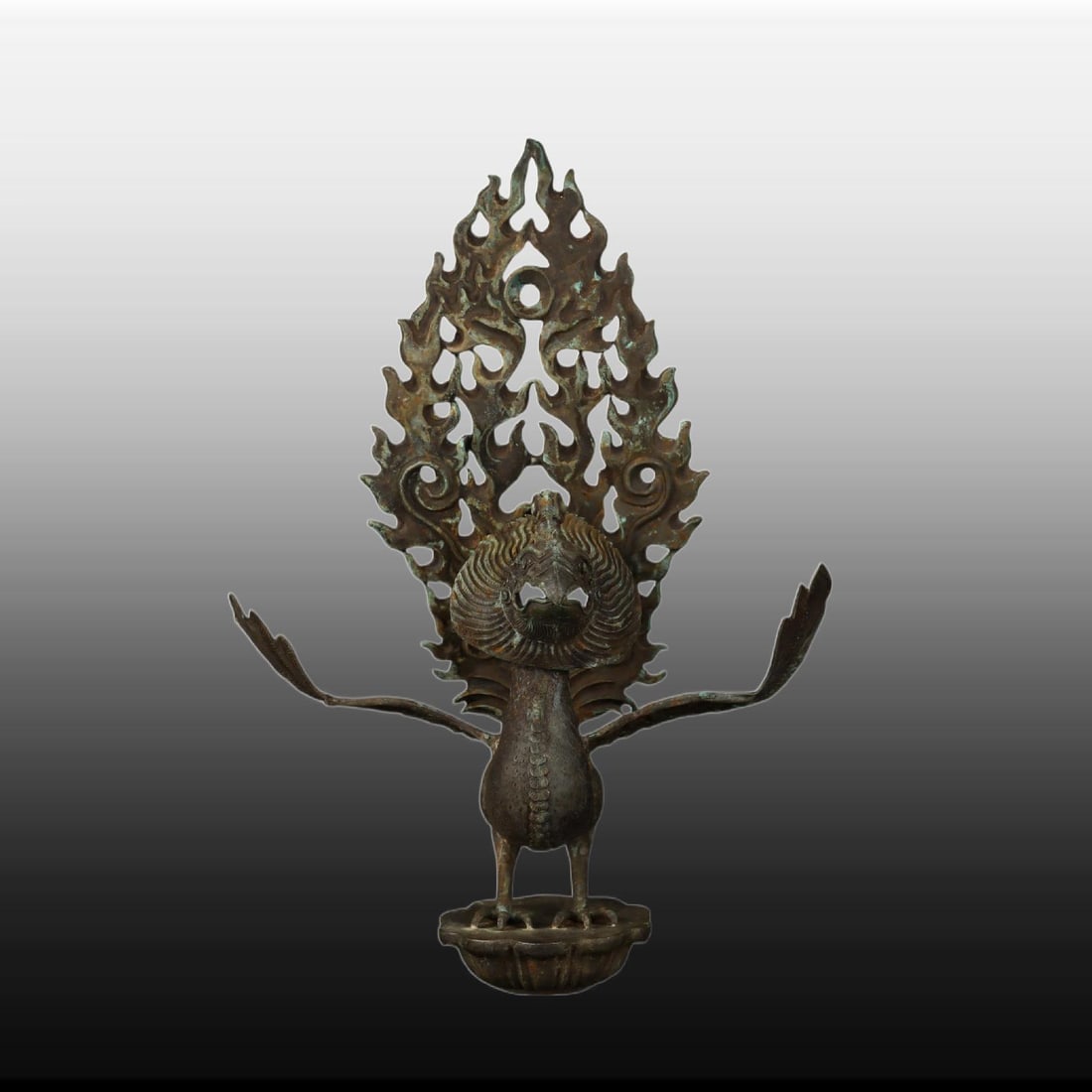 A Exquisite Black Silver Phoenix Pattern Ornament (1 of 9)