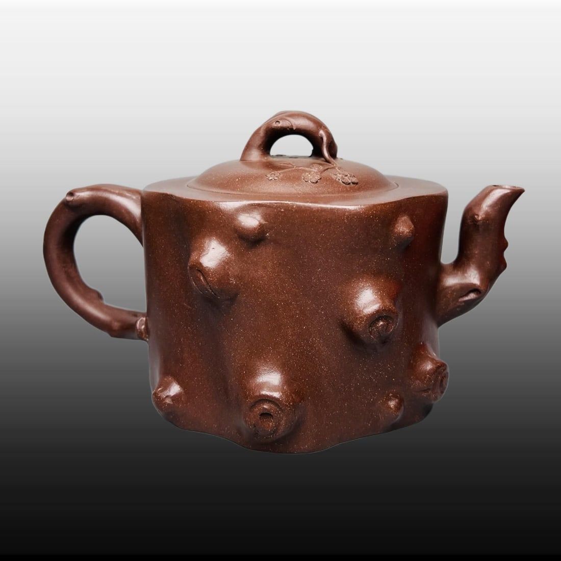 A Exquisite Purple Sands Tree-stump Teapot - 2