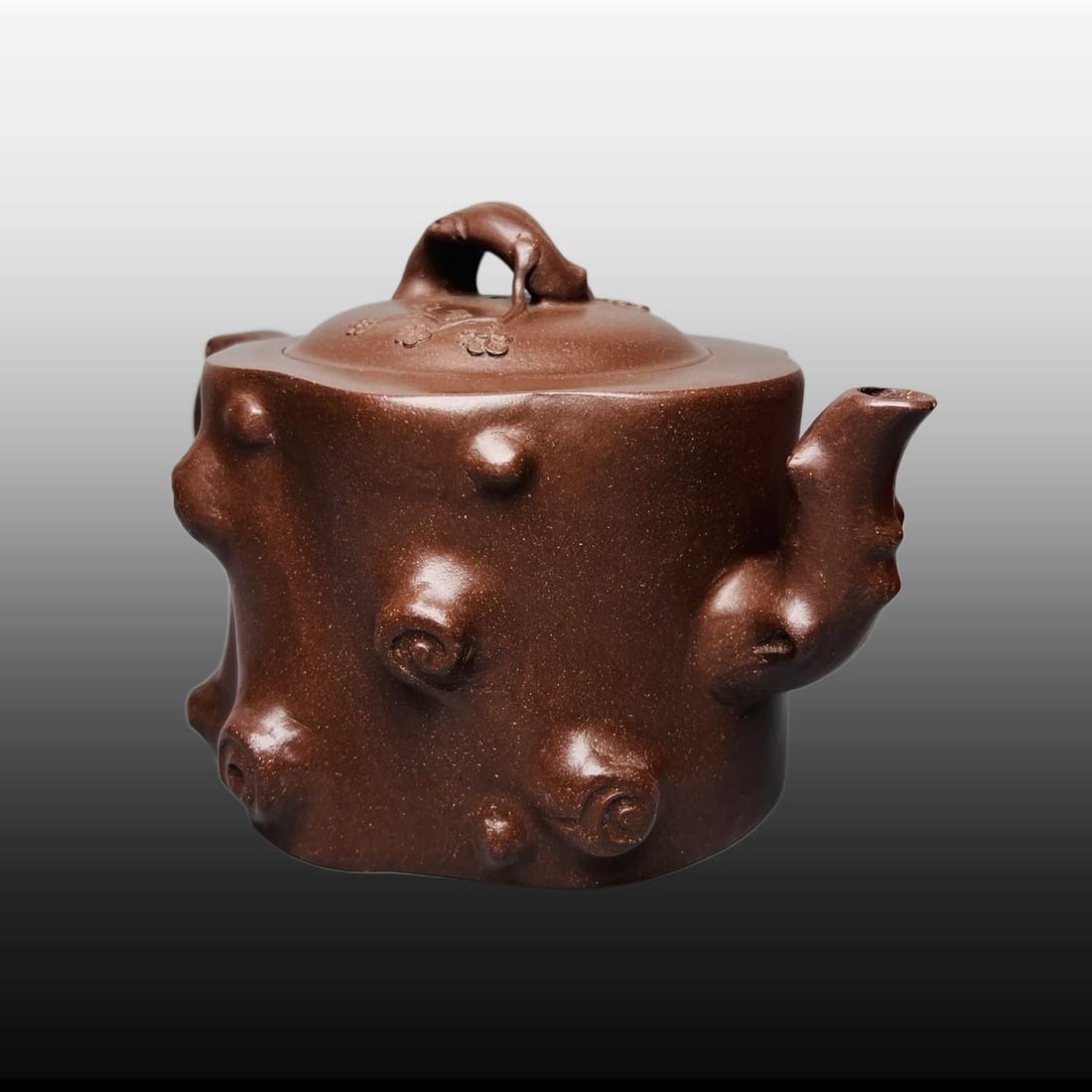 A Exquisite Purple Sands Tree-stump Teapot - 3