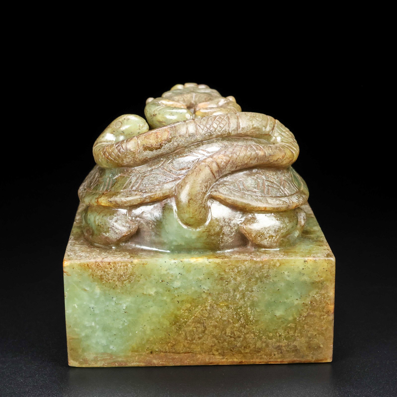 A Exquisite Hotan Jade Tortoise Seal - 8