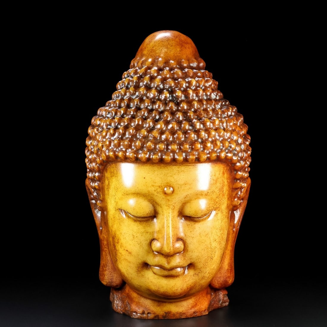 A Exquisite Hotan Jade Buddha head (1 of 9)