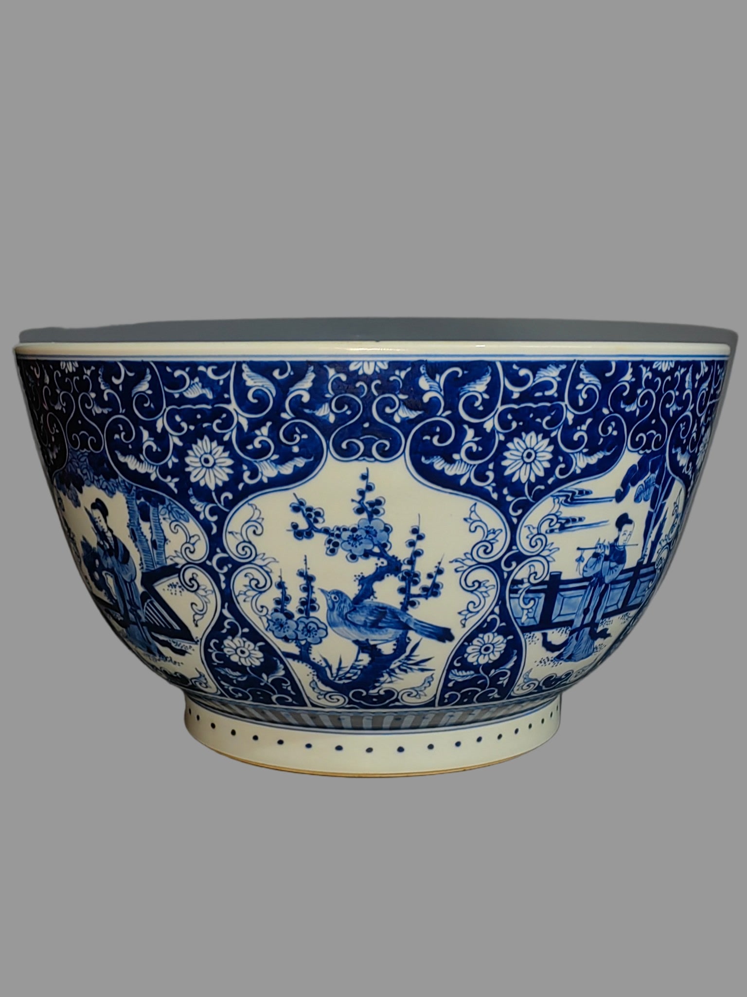 A Exquisite Blue and White Figures Pattern Bowl - 6